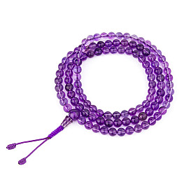 Чотки Swayambhu ST 108 намистин Аметист Діаметр намистини - 6 см (14859)