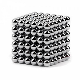 Неокуб RIAS 216 шариков 5мм в металлическом боксе Silver (3_01078)