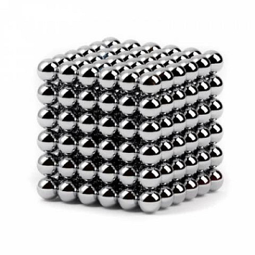 Неокуб RIAS 216 шариков 5мм в металлическом боксе Silver (3_01078)