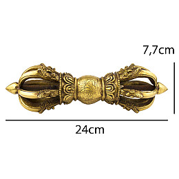 Ваджр (дордже) HandiCraft Бронза Семь спиц 24 см (25978)