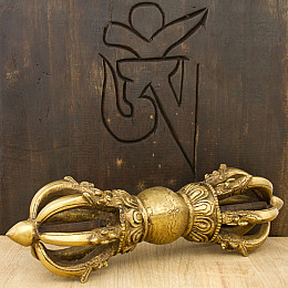 Ваджр (дордже) HandiCraft Бронза Семь спиц 24 см (25978)