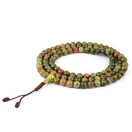 Чотки з яшми Swayambhu ST 108 намистин 6.6 мм (27316)