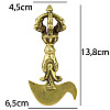 Картика (тиб. Дригуг) HandiCraft Бронза 13.8 см Подставка - дуб (26681)