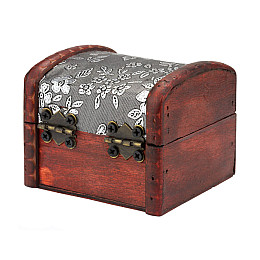Шкатулка Сундучок в колониальном стиле Guardar 7.9х7,3х6 см Коричневый Серебристый (27375)