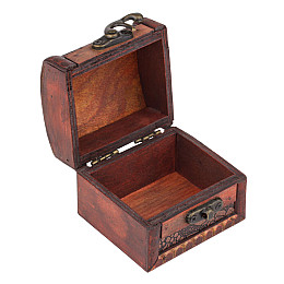 Шкатулка Сундучок в колониальном стиле Guardar 7.9х7,3х6 см Коричневый Медный (27377)