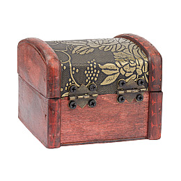 Шкатулка Сундучок в колониальном стиле Guardar 7.9х7,3х6 см Коричневый Бронзовый (27379)