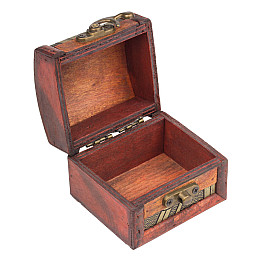 Шкатулка Сундучок в колониальном стиле Guardar 7.9х7,3х6 см Коричневый Бронзовый (27380)