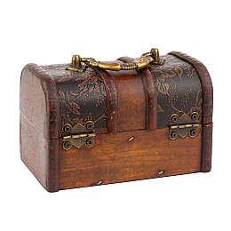 Шкатулка Сундучок в колониальном стиле Guardar 14х9х8.5 см Коричневый (11256)