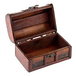 Шкатулка Сундучок в колониальном стиле Guardar 14х9х8.5 см Коричневый (11256)