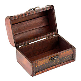 Шкатулка Сундучок в колониальном стиле Guardar 14х9х8.5 см Коричневый (27419)