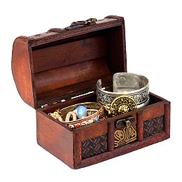Шкатулка Сундучок в колониальном стиле Guardar 14х10х9 см Коричневый (27421)