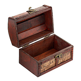 Шкатулка Сундучок в колониальном стиле Guardar 14х10х9 см Коричневый (27421)
