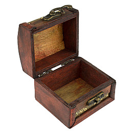 Шкатулка Сундучок в колониальном стиле Guardar 7.9х7,3х6 см Коричневый Золотистый (27371)