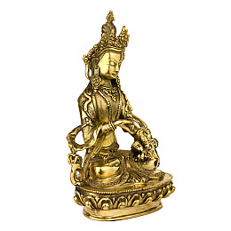 Статуя Ваджрасаттва (Дордже Семпа) Kailash 21х15х9 см Бронза (26770)