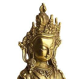 Статуя Ваджрасаттва (Дордже Семпа) Kailash 21х15х9 см Бронза (26770)