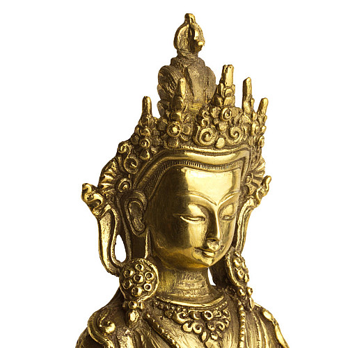 Статуя Ваджрасаттва (Дордже Семпа) Kailash 21х15х9 см Бронза (26770)