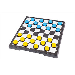 Шашки и шахмати 2 в 1 Патриот желто-голубые Технок (9055)