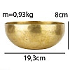 Поющая чаша Тибетская Singing bowl Ручная холодная ковка 19,3/19,3/8 см Бронза матовая (27400)