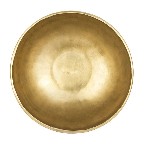 Поющая чаша Тибетская Singing bowl Ручная холодная ковка 20,5/20,5/9,5 см Бронза матовая (27402)
