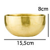 Поющая чаша Тибетская Singing bowl Ручная холодная ковка 15,5/15,5/8 см Бронза матовая (26555)