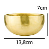 Поющая чаша Тибетская Singing bowl Ручная холодная ковка 13,8/13,8/7 см Бронза матовая (26564)