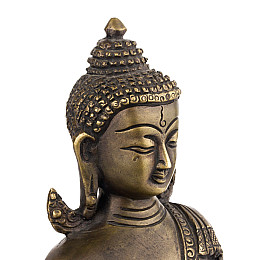 Будда Шак’ямуні в жесті перемоги Бронза Оксидування Kailash 20.5 см (25348)
