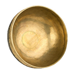 Поющая чаша Тибетская Singing bronze Ручная холодная ковка 25,2/25,2/11 см Античная Бронза (27389)