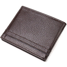 Зажим из натуральной зернистой кожи CANPELLINI 21517 Коричневый