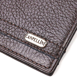 Зажим из натуральной зернистой кожи CANPELLINI 21517 Коричневый
