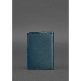 Кожаная обложка для паспорта и военного билета 1.3 зеленая BlankNote