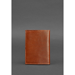 Кожаная обложка для паспорта и военного билета 1.2 светло-коричневая BlankNote