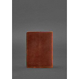 Кожаная обложка для паспорта и военного билета 1.3 светло-коричневая Crazy Horse BlankNote