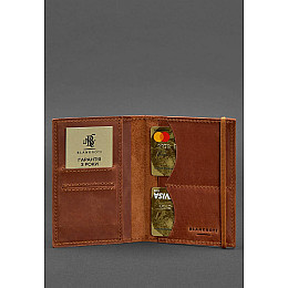 Кожаная обложка для паспорта 2.0 светло-коричневая Crazy Horse BlankNote