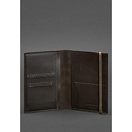 Кожаная обложка для паспорта 2.0 темно-коричневая BlankNote