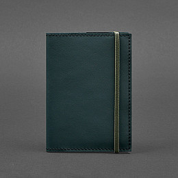 Кожаная обложка для паспорта 1.0 зеленая BlankNote