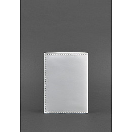 Кожаная обложка для паспорта и военного билета 1.2 белая BlankNote