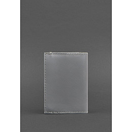Кожаная обложка для паспорта 1.0 серая BlankNote