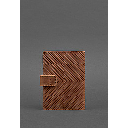 Женская кожаная обложка для паспорта 3.0 Инди коричневая BlankNote