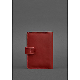 Кожаная обложка для паспорта 3.0 красная BlankNote