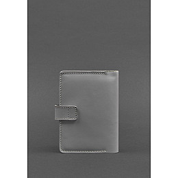 Кожаная обложка для паспорта 3.0 серая BlankNote