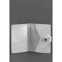 Кожаная обложка для паспорта 3.0 белая BlankNote