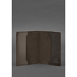 Кожаная обложка для военного билета 7.0 темно-коричневая BlankNote