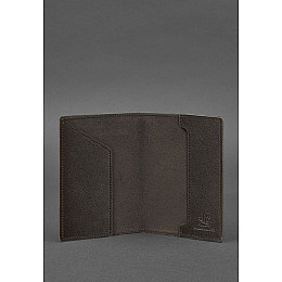 Кожаная обложка для военного билета 7.0 темно-коричневая BlankNote