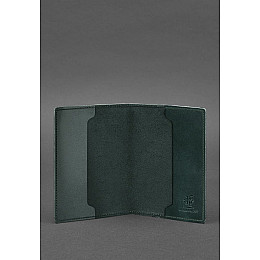 Кожаная обложка для военного билета 7.0 зеленая Crazy Horse BlankNote