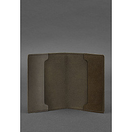 Кожаная обложка для военного билета офицера запаса 8.0 темно-коричневая Crazy Horse BlankNote