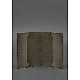 Кожаная обложка для военного билета офицера запаса 8.0 темно-коричневая Crazy Horse BlankNote