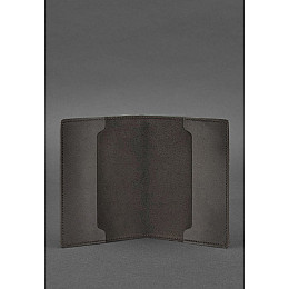 Кожаная обложка для военного билета офицера запаса 8.0 темно-коричневая BlankNote