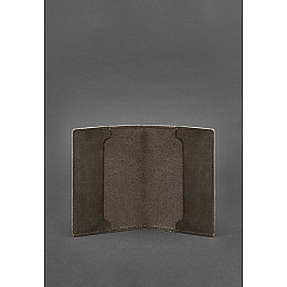 Кожаная обложка для служебного удостоверения военнослужащего Госспецсвязи темно-коричневый Crazy Horse BlankNote