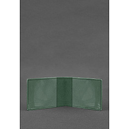 Кожаная обложка для разрешения на оружие зеленая Crazy Horse BlankNote