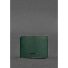 Кожаная обложка для разрешения на оружие зеленая Crazy Horse BlankNote